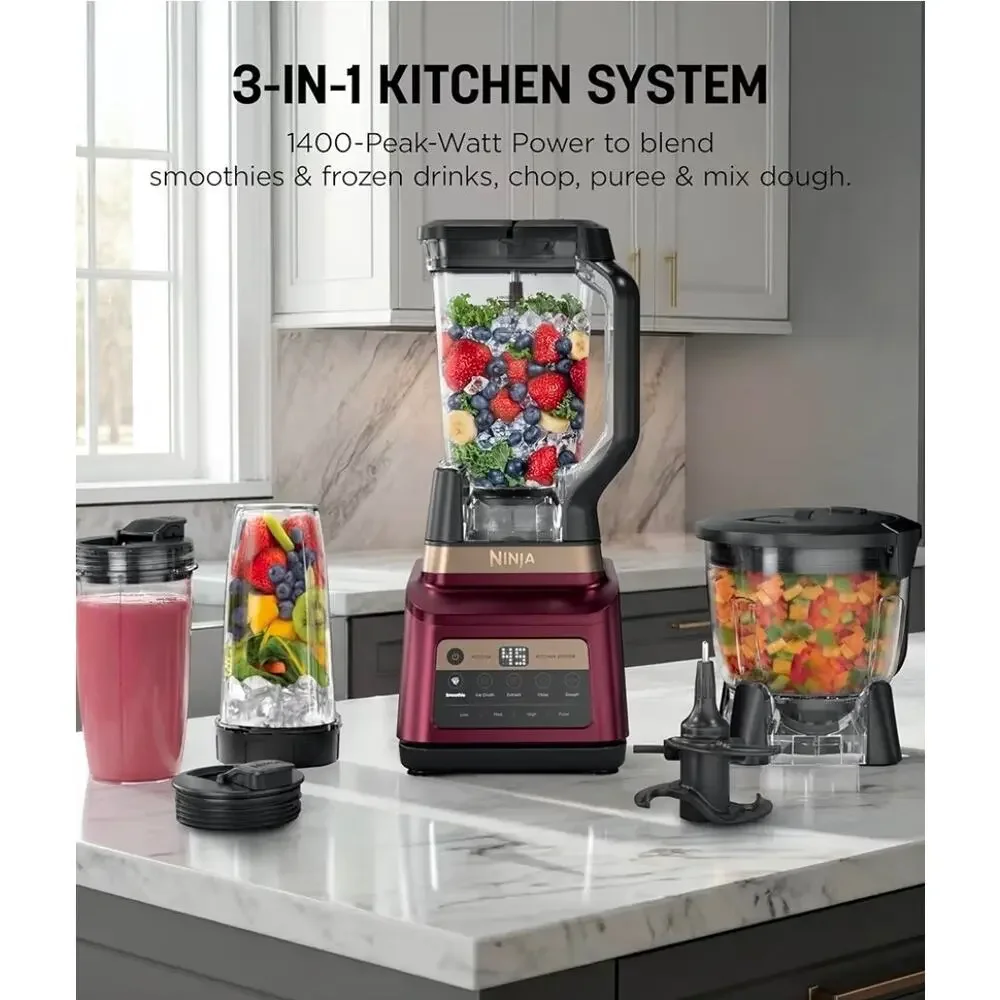 Ninja Professional Plus Kitchen System, 1400WP, BN801RD1BRN. 72-oz